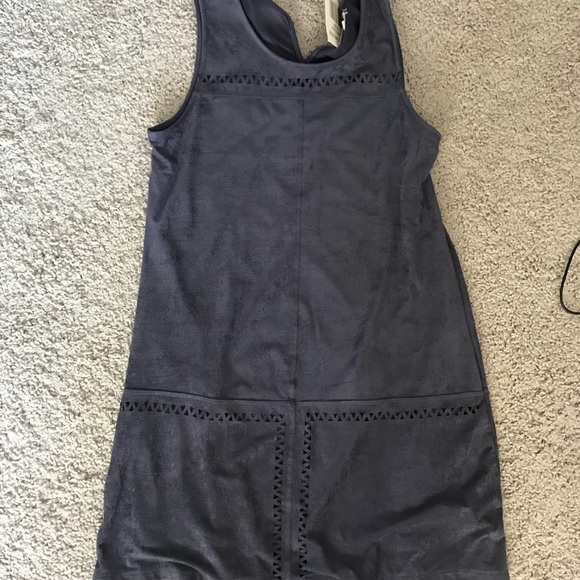 Grey Suede Dress - Picture 2 of 4